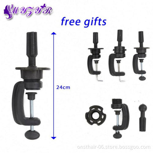 MYZYR Mannequin Head Canvas Block Head Display Styling Mannequin Manikin Head Wig Stand Free Get T Needle Holder